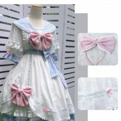 EverythingCuteClub Dress + Rompers Baby Blue Little Sailor Lolita Dress One Piece