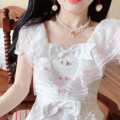 EverythingCuteClub Oil Painting Girl Dress Summer Joy Dress + Rompers