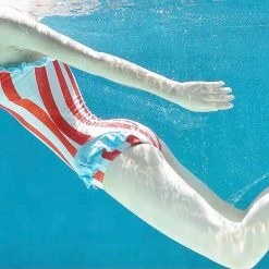 EverythingCuteClub Swimsuit Swim Wear One Piece Strip Red Blue Lingerie + Panties + Sleepwear + Socks