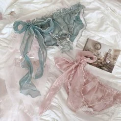 EverythingCuteClub Shining Ribbon Girly Panties Underwear