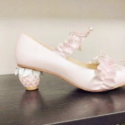 EverythingCuteClub Strawberry Low Heel Pump Shoes Accessories