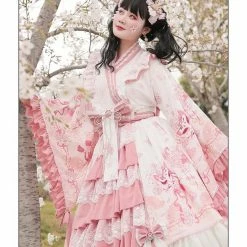 EverythingCuteClub Top The Melody Of Sakura Plus Size Lolita Fashion Kimono Style 16 EverythingCuteClub Top The Melody Of Sakura Plus Size Lolita Fashion Kimono Style