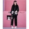 EverythingCuteClub Sanrio Collaboration Kuromi Pyjamas Pajamas Set Fleece Cozy And Warm Top