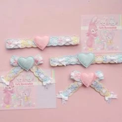 EverythingCuteClub Macaroon I Love You Choker / Hair Pin