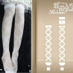 EverythingCuteClub Ribbon Doll Pantyhose Stocking