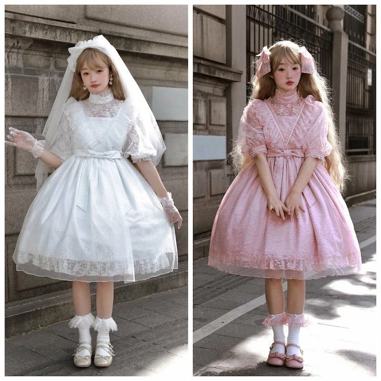 EverythingCuteClub To Tell You Lace Lolita Dress JSK / Lace Shirt 9 EverythingCuteClub To Tell You Lace Lolita Dress JSK / Lace Shirt