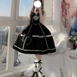 EverythingCuteClub Lolita Cross Ribbon Stocking Socks Lingerie + Panties + Sleepwear + Socks