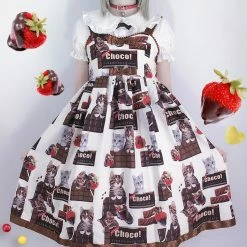 EverythingCuteClub Choco Chocolate Cat Jsk Lolita Dress