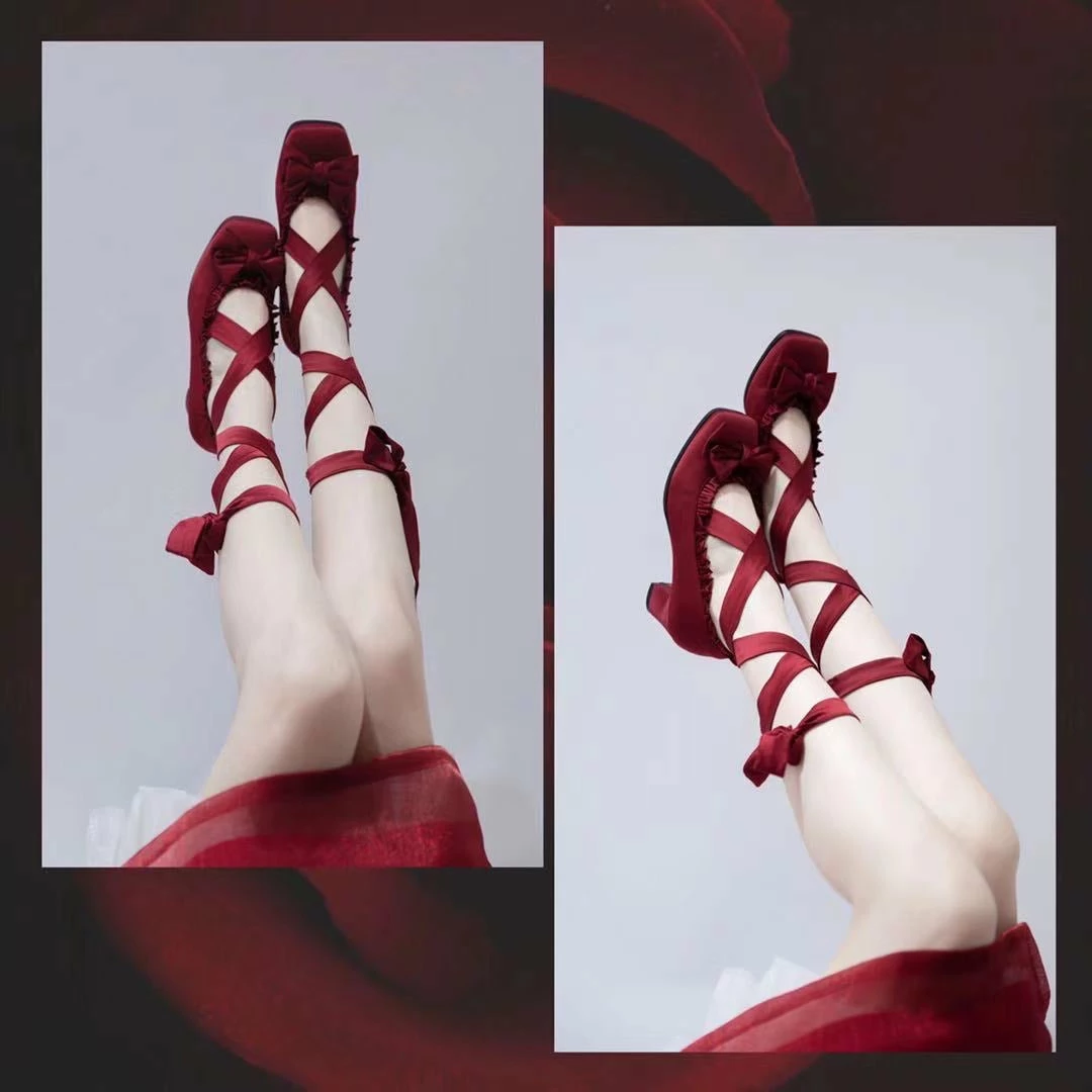 EverythingCuteClub Princess Sylvie Ballet Style Shoes Low Heel Lolita Shoes 9 EverythingCuteClub Princess Sylvie Ballet Style Shoes Low Heel Lolita Shoes