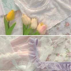 EverythingCuteClub Vintage Nanaco Bralette Lingerie + Panties + Sleepwear + Socks