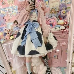 EverythingCuteClub Little Milk Cake Cute Kawaii Dress Jsk/strap Dress