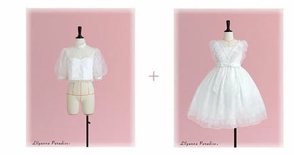 EverythingCuteClub To Tell You Lace Lolita Dress JSK / Lace Shirt 5 EverythingCuteClub To Tell You Lace Lolita Dress JSK / Lace Shirt