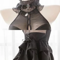 EverythingCuteClub Lingerie + Panties + Sleepwear + Socks Dark Angel Singer Cosplay Swallow-tailed Dress Lingerie