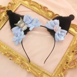 EverythingCuteClub Kuromi Style KC Hair Band Handmade Accessories