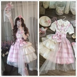 EverythingCuteClub Japanese Girl Idol Style Strap Dress