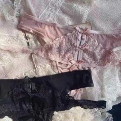 EverythingCuteClub Lingerie + Panties + Sleepwear + Socks Romance Of Ribbon Panties Thongs & V-string