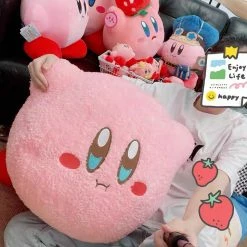 EverythingCuteClub Super Big Kirby Plush Toy Throw Pillow