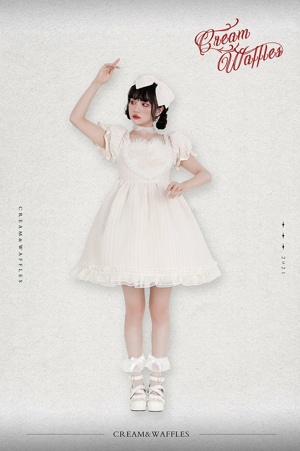 EverythingCuteClub Black Choco Cream Waffle Dolly Dress One Piece Dress 12 EverythingCuteClub Black Choco Cream Waffle Dolly Dress One Piece Dress