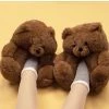 EverythingCuteClub Bear Fluffy Slipper Indoor