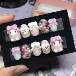 EverythingCuteClub My Melody Nails Customized Accessories