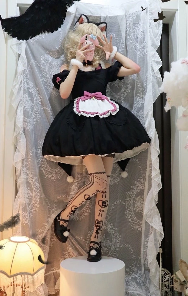 EverythingCuteClub Buy 1 Dress Get 1 Dress Free Limited Time Only Magic Cat Maid Lolita Dress Please Read Product Info Page Dress + Rompers 12 EverythingCuteClub Buy 1 Dress Get 1 Dress Free Limited Time Only Magic Cat Maid Lolita Dress Please Read Product Info Page Dress + Rompers