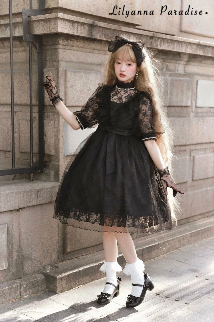 EverythingCuteClub To Tell You Lace Lolita Dress JSK / Lace Shirt 17 EverythingCuteClub To Tell You Lace Lolita Dress JSK / Lace Shirt