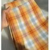 LunaJk, Everythingcuteclub Orange Soda Shining Orange Colour Plaid Skirt