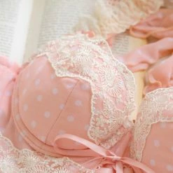 EverythingCuteClub Dot Princess Push Up Bra Big Cup Available