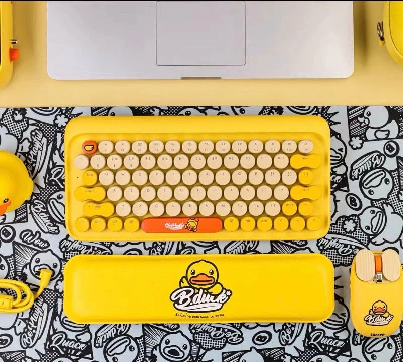 EverythingCuteClub B Duck Bluetooth Mechanical Keyboard Mouse Sets 9 EverythingCuteClub B Duck Bluetooth Mechanical Keyboard Mouse Sets