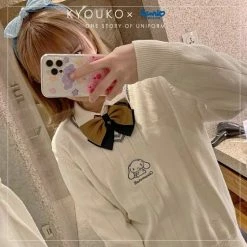 EverythingCuteClub, Kyouko Clearance Sanrio Collaboration Sweater Cinnamoroll Mymelody Pompompurin Kuromo