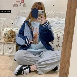 EverythingCuteClub Jackets + Puffs+ Coats Pre-order Sanrio Collaboration Extra Fleece Sportswear Jacket