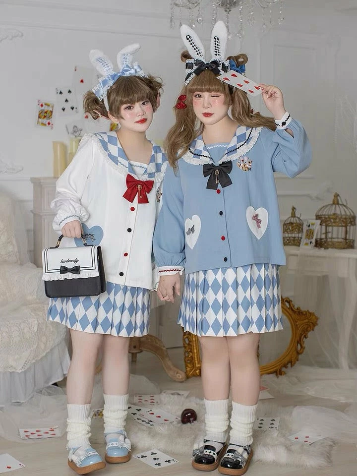 EverythingCuteClub Plus Size More Kawaii Alice Seifuku Tops / Skirt 7 EverythingCuteClub Plus Size More Kawaii Alice Seifuku Tops / Skirt