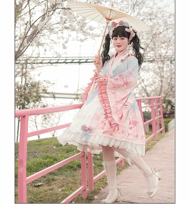 EverythingCuteClub Top The Melody Of Sakura Plus Size Lolita Fashion Kimono Style 12 EverythingCuteClub Top The Melody Of Sakura Plus Size Lolita Fashion Kimono Style