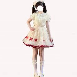 EverythingCuteClub Rabbit Bowknot Underskirt Panier Drawer Mesh Tutu Skirt Panier Drawers (Underskirt)