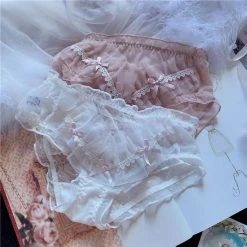 EverythingCuteClub Lingerie + Panties + Sleepwear + Socks Floral Wedding Panties