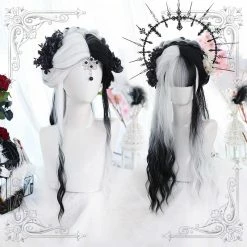 EverythingCuteClub Black&white Pride And Hunger Hair Wigs