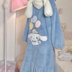 EverythingCuteClub Super Warm 2021 Fw Cinnamoroll Pyjamas Dress Lingerie + Panties + Sleepwear + Socks