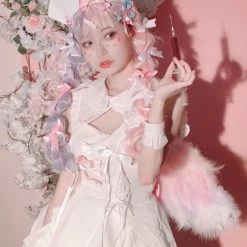 EverythingCuteClub Lingerie + Panties + Sleepwear + Socks Nurse Pinky Lingerie Set Cosplay