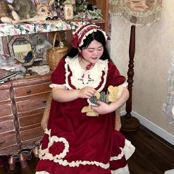 EverythingCuteClub Plus Size Cotton Candy Girl Two Hearts Red Dress 11 EverythingCuteClub Plus Size Cotton Candy Girl Two Hearts Red Dress