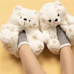 EverythingCuteClub Bear Fluffy Slipper Indoor 7 EverythingCuteClub Bear Fluffy Slipper Indoor