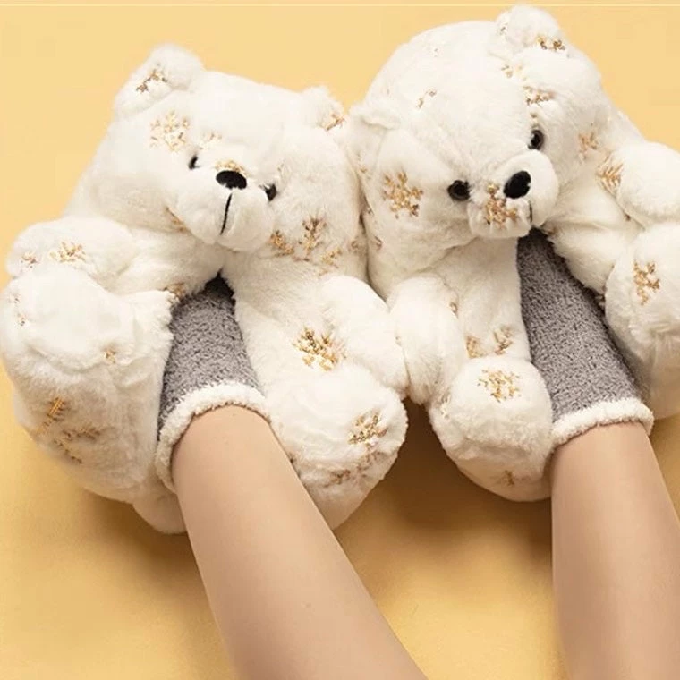EverythingCuteClub Bear Fluffy Slipper Indoor 5 EverythingCuteClub Bear Fluffy Slipper Indoor