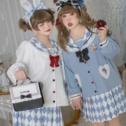 EverythingCuteClub Plus Size More Kawaii Alice Seifuku Tops / Skirt