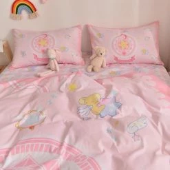 EverythingCuteClub Cardcaptorsakura Bed Linen Bedding Set Girly Room Anime Room Decor