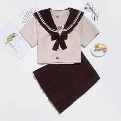 EverythingCuteClub Top Cosplay Milk Tea Colour Jk Uniforms Japan Uniform Set