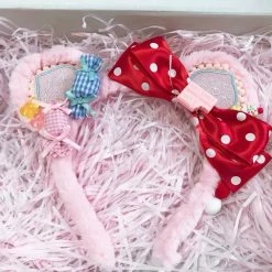 EverythingCuteClub Cheese Cat KC Cute Handmade Hairband Lolita Accessories Yamikawaii