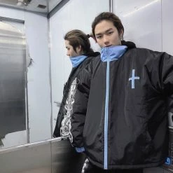 EverythingCuteClub Cyberpunk Style Mechanical Bone Jacket Jackets + Puffs+ Coats