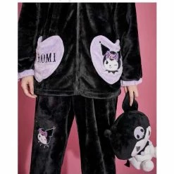 EverythingCuteClub Sanrio Collaboration Kuromi Pyjamas Pajamas Set Fleece Cozy And Warm Top 8 EverythingCuteClub Sanrio Collaboration Kuromi Pyjamas Pajamas Set Fleece Cozy And Warm Top
