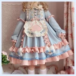 EverythingCuteClub Dress + Rompers Meow Meow Desserts Shop Casual Sweet Winter Lolita Dress