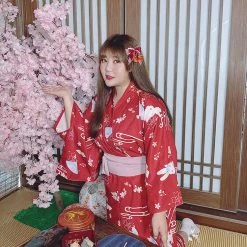 EverythingCuteClub Dress + Rompers Kimono Style Dress Rabbit Plus Size