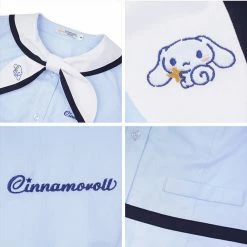 EverythingCuteClub Pre-order Sanrio Collaboration 2021 SS Cinnamoroll Uniform Korean Style Set Top/skirt
